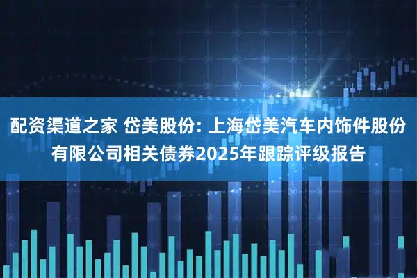 配资渠道之家 岱美股份: 上海岱美汽车内饰件股份有限公司相关债券2025年跟踪评级报告